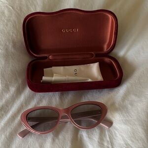Gucci Blush Pink Cat-Eye Sunglasses